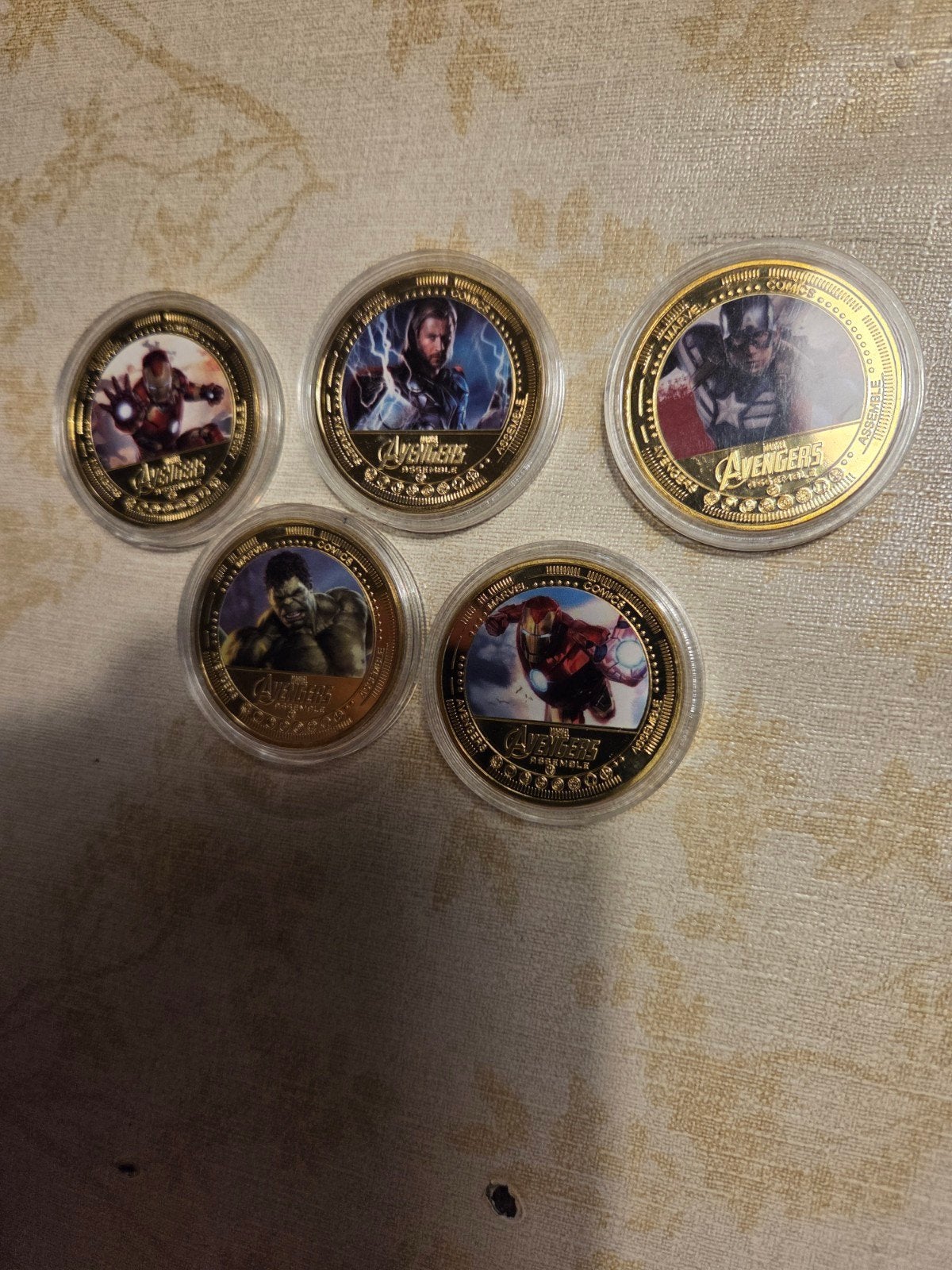 Marvel Avengers Munten Collectie - 6 Stuks, Ophalen of Verzenden