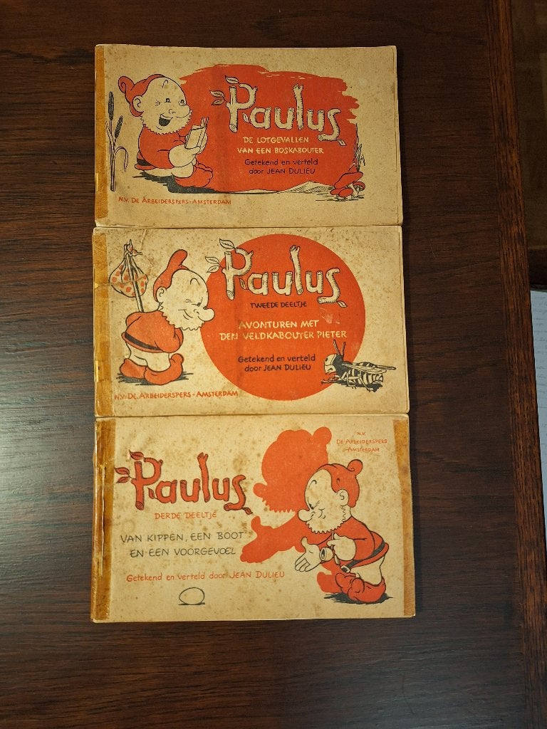 Paulus (de Boskabouter), deel 1 t/m 3, Boeken, Ophalen of Verzenden, Gelezen, Jean Dulieu, Prentenboek