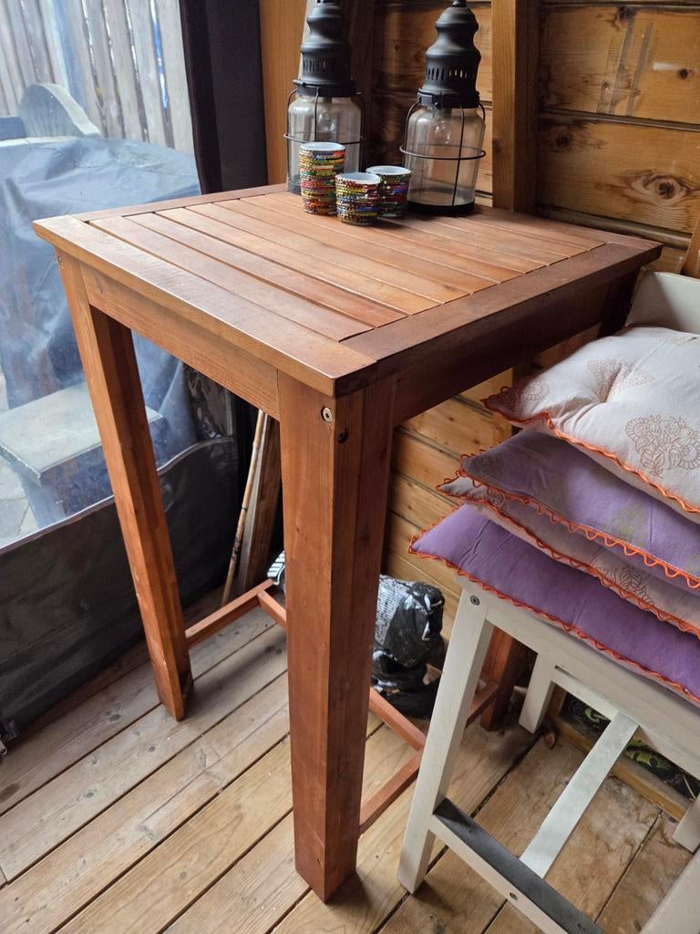 Houten hangtafel - Perfect voor binnen of buiten!, Ophalen, Zo goed als nieuw