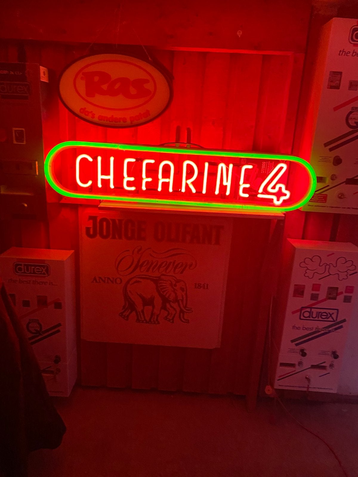 Chefarine lichtbak neon, Verzamelen, Ophalen, Reclamebord