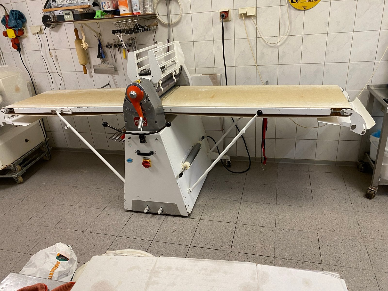 Rollfix deegroller voor bakkerij/bakker, Ophalen