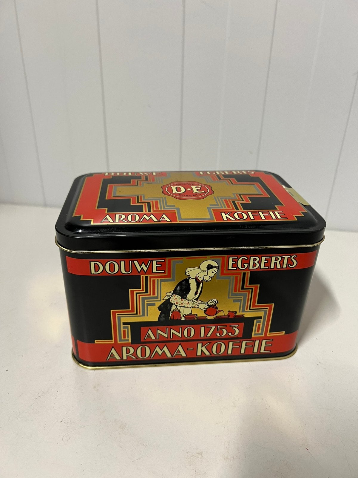 Te Koop : Douwe Egberts Bewaarblik Blik Koffie Joure, Verzamelen, Blikken, Ophalen of Verzenden, Zo goed als nieuw, Douwe Egberts