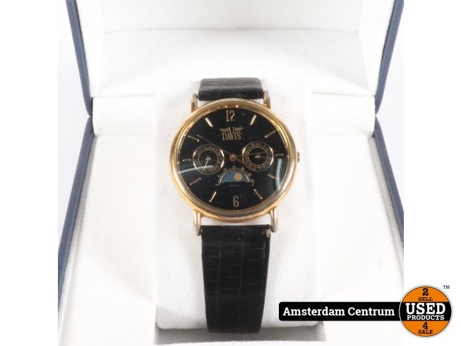 Davis Horloge 33MM GoudKleurig - Nette Staat, Flex Ltd., Gebruikt, https://flex.com/contact-us, Nobelstraat 10, 5807 GA Oostrum LB, Limburg, Nederland