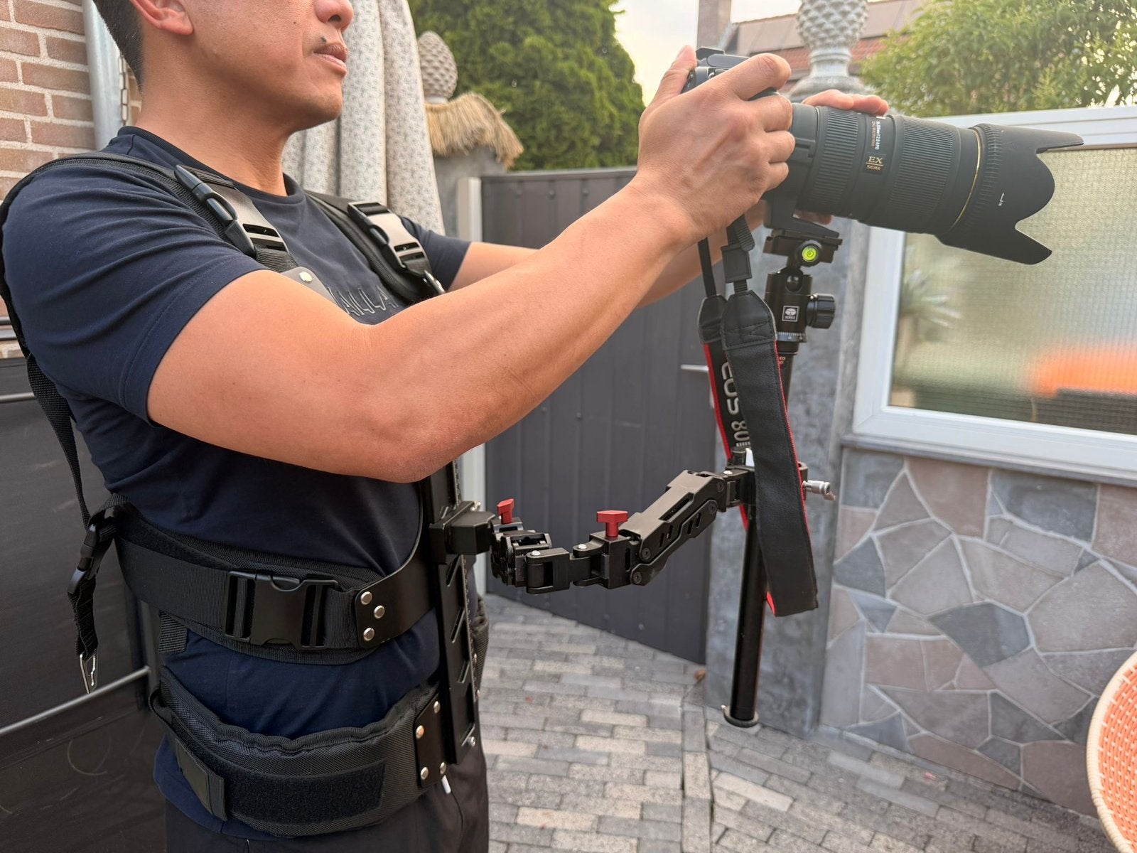 Thanos Gimbal Vest + Dual Spring Arm, Ophalen of Verzenden, Zo goed als nieuw