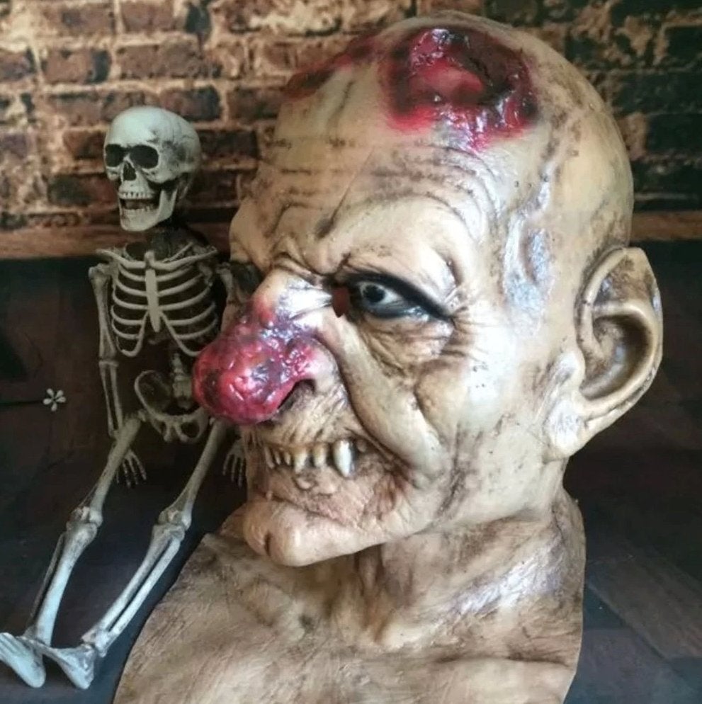Horror Clown Masker Latex Halloween Carnaval Eng, Verzenden, Nieuw, Feestartikel, Halloween of Griezel
