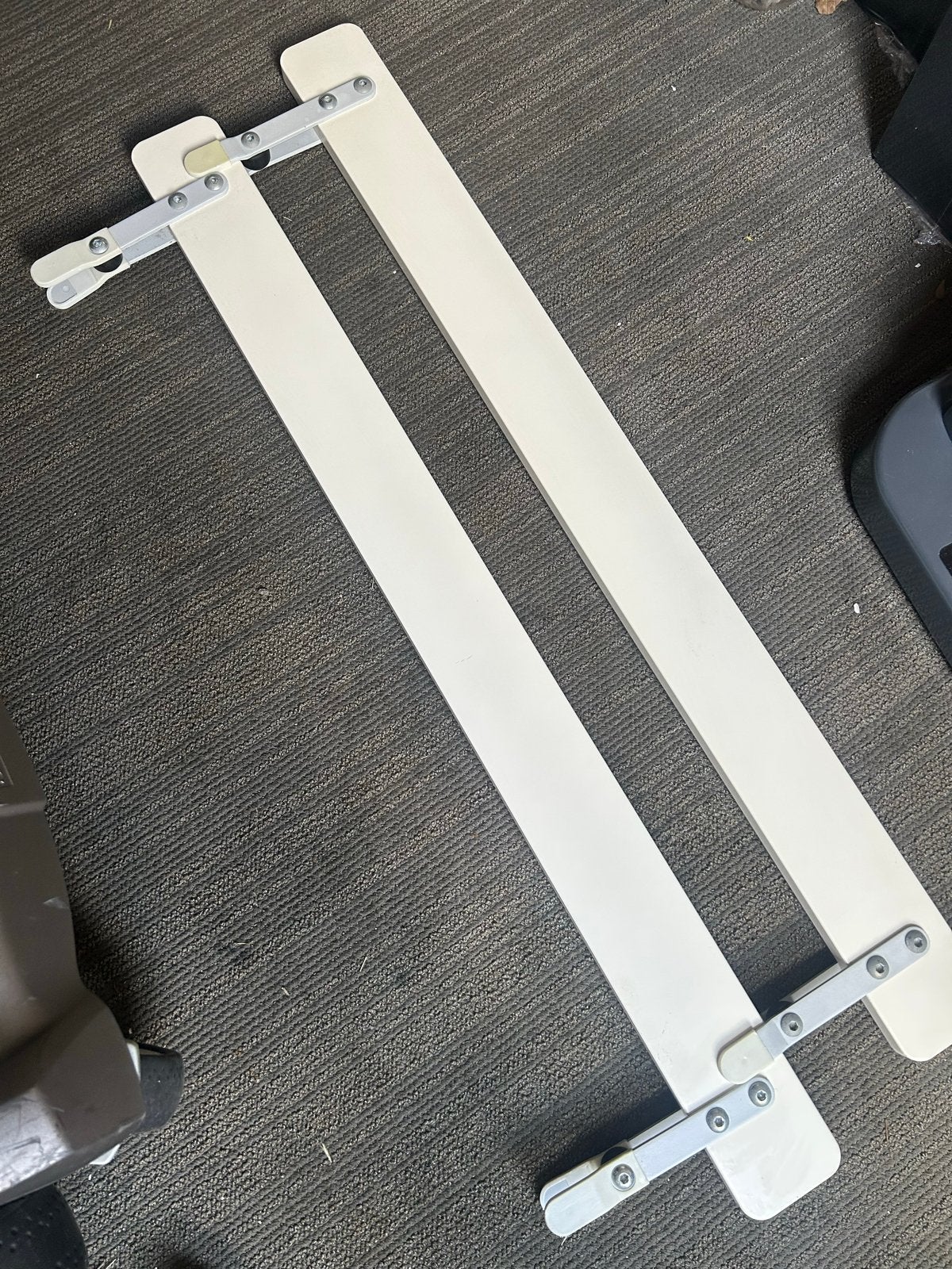 Verstelbare bedhekjes voor kinderbed - wit, Ophalen, Gebruikt, Minder dan 140 cm, Minder dan 70 cm