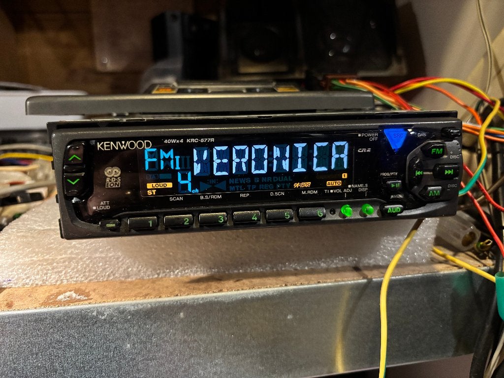 Kenwood KRC-577R van 1999 (of Kenwood KRC-351D 1988/1991), Auto diversen, Autoradio's, Ophalen, Gebruikt