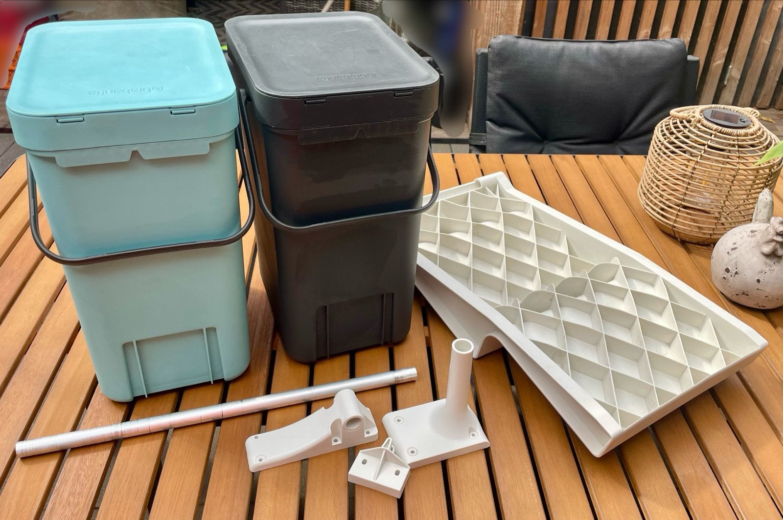 Brabantia Sort & Go inbouw afvalscheidingssysteem 2 x 12 lt, Ophalen of Verzenden, Gebruikt, Kunststof
