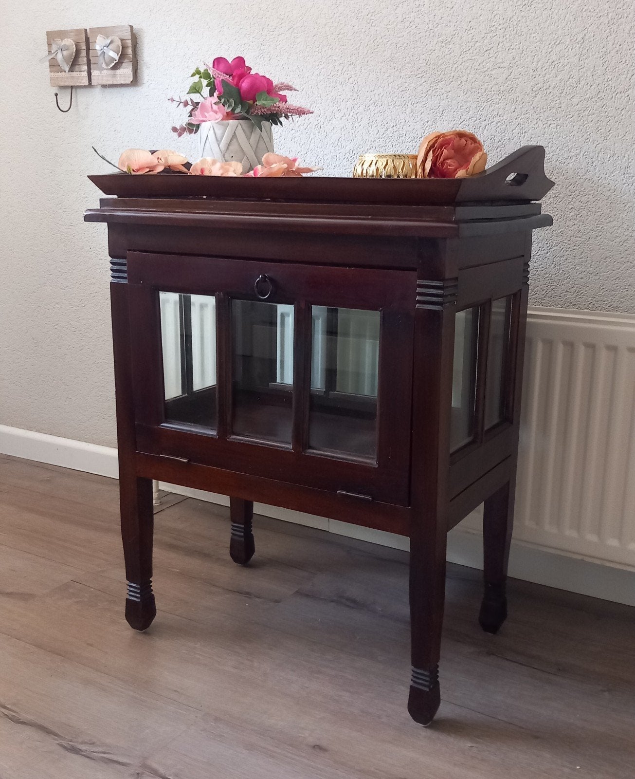 Theekastje / vitrinekastje, Ophalen, 25 tot 50 cm, 50 tot 100 cm, Minder dan 100 cm