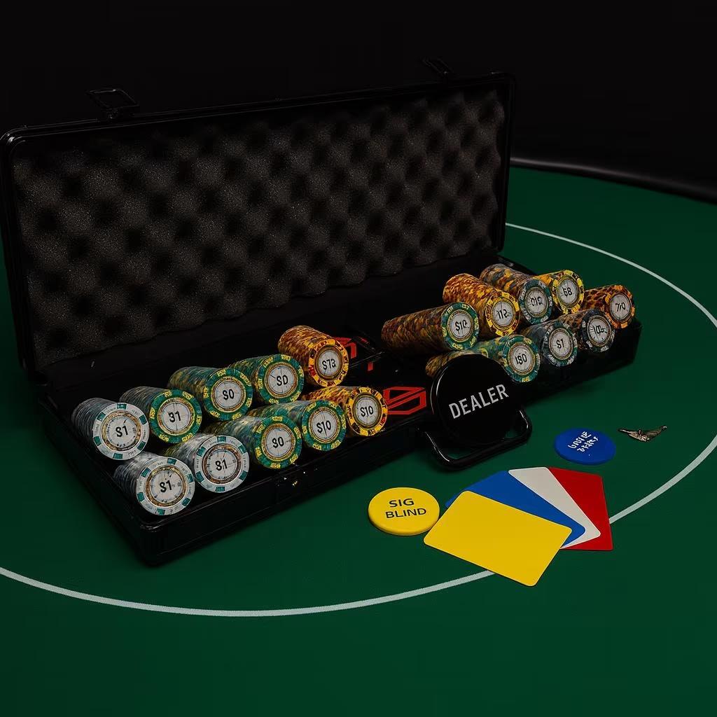 Poker fiches met waarde - Pokerset - Poker chips, Cave & Garden, Verzenden, Nieuw, Kouwe Hoek 1B, Waddinxveen