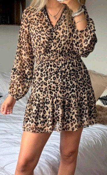 Leopard jurkje Zara, Maat 38/40 (M), Bruin, Zara, Ophalen of Verzenden