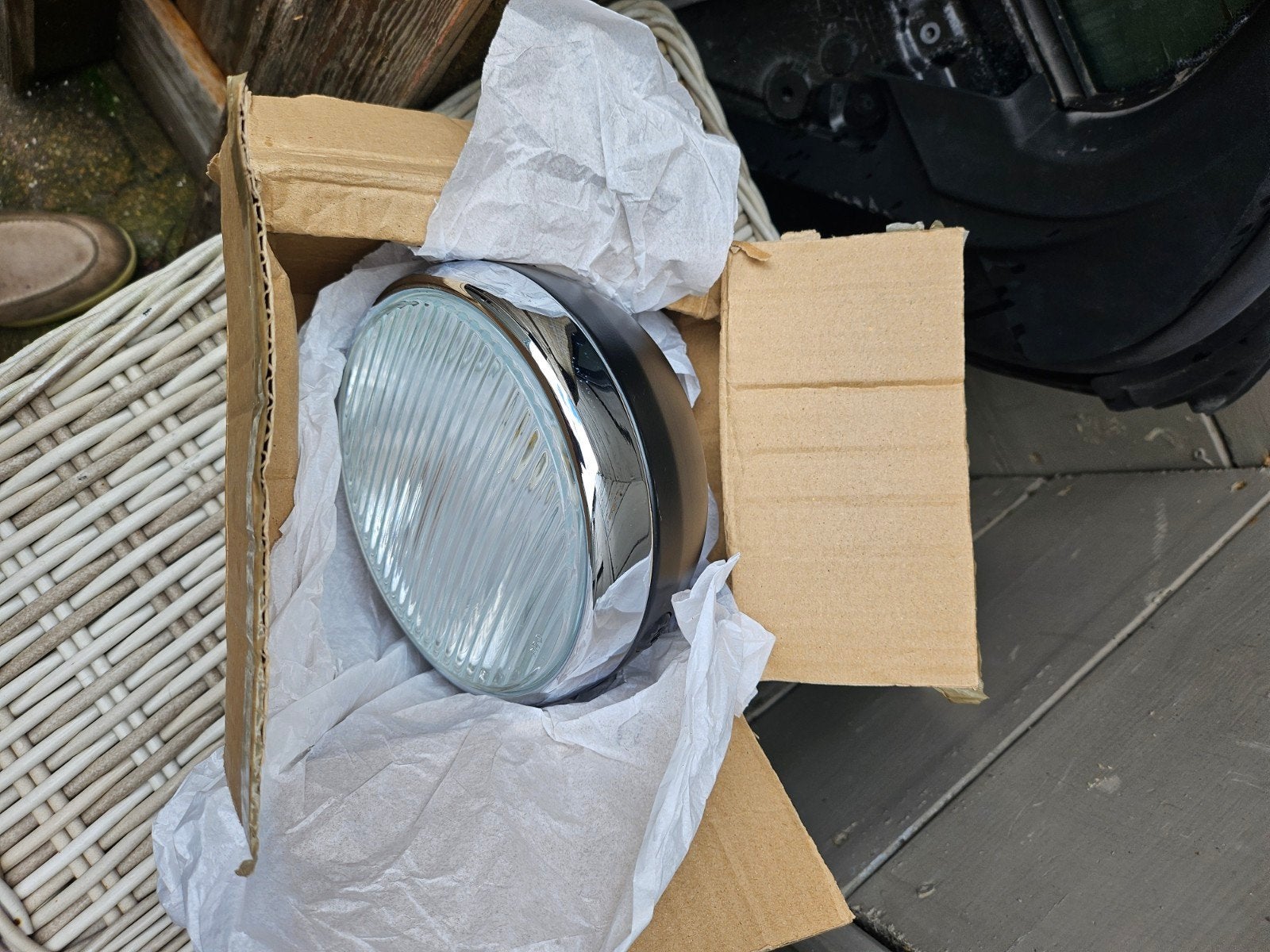 zundapp koplamp rond nieuw, Fietsen en Brommers, Ophalen of Verzenden, Nieuw, Koplamp