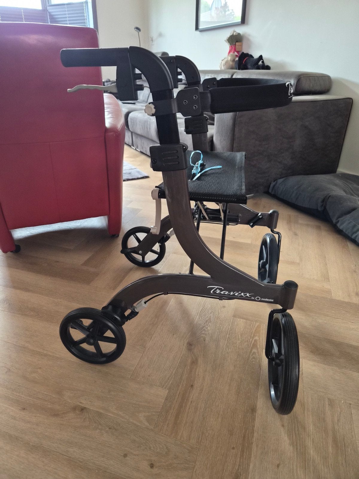 Travixx by Medipoint rollator/transportstoel – Zo goed als n, Diversen, Rollators, Zo goed als nieuw, Lichtgewicht, Opvouwbaar