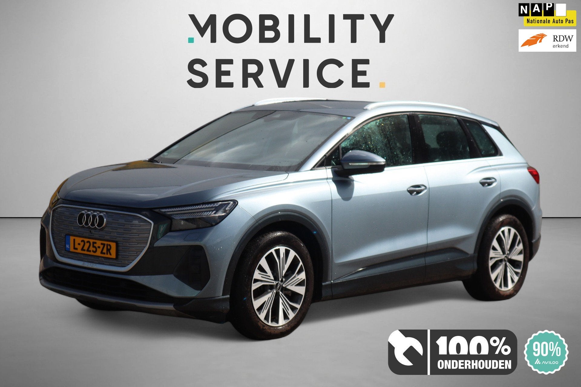 Audi Q4 e-tron 40 Launch edition Advanced 77 kWh SOH90% Warm, Auto's, Dealer onderhouden, Gebruikt, 520 km, Blauw