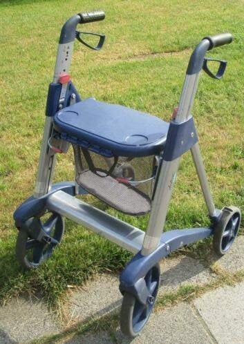 ANWB Active rollator (blauw), Ophalen, Opvouwbaar, Gebruikt