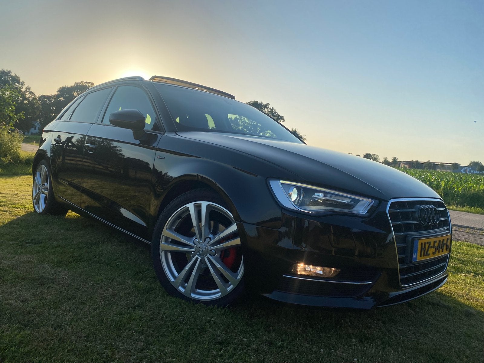 Audi A3 1.4 Tfsi 92KW Sportback S-tronic 2015 Zwart, Auto's, Audi, Voorwielaandrijving, Zwart, 4 cilinders, Zwart