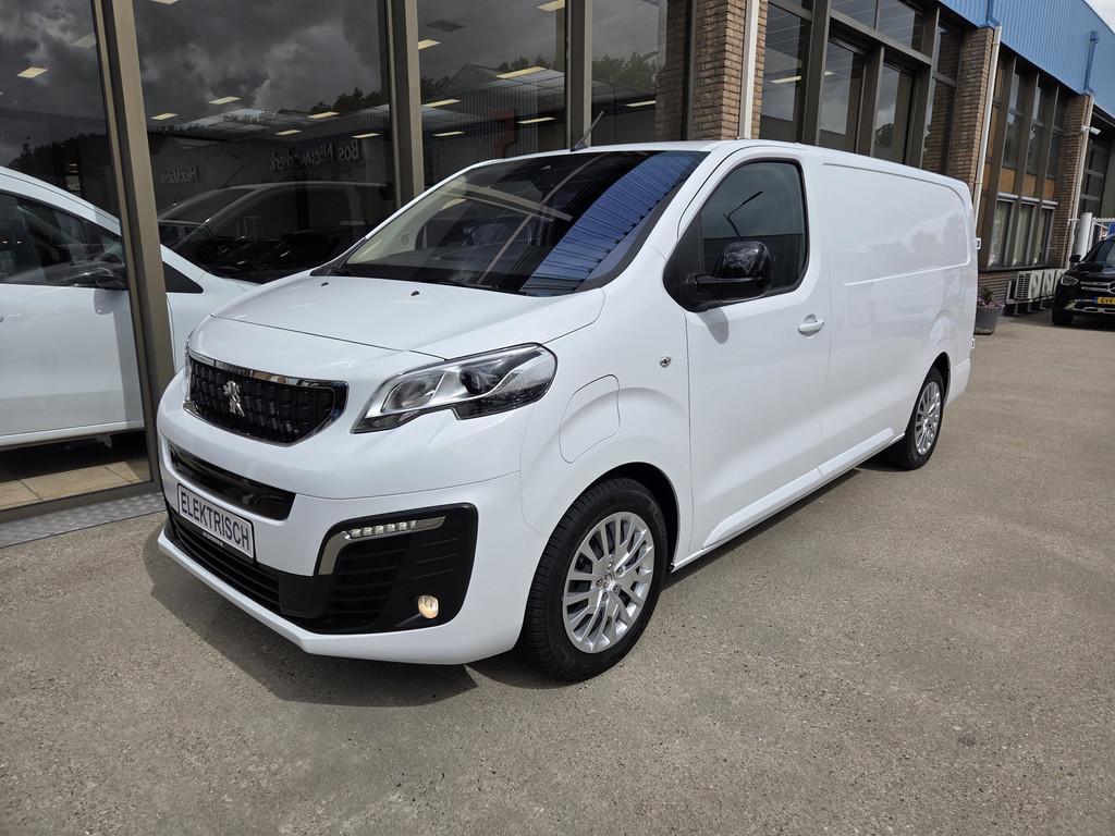 Opel e-Vivaro /Peugeot e-Expert Long L3 75 kWh Panoramazicht, Auto's, Bestelauto's, Gebruikt, Wit, Origineel Nederlands, Opel