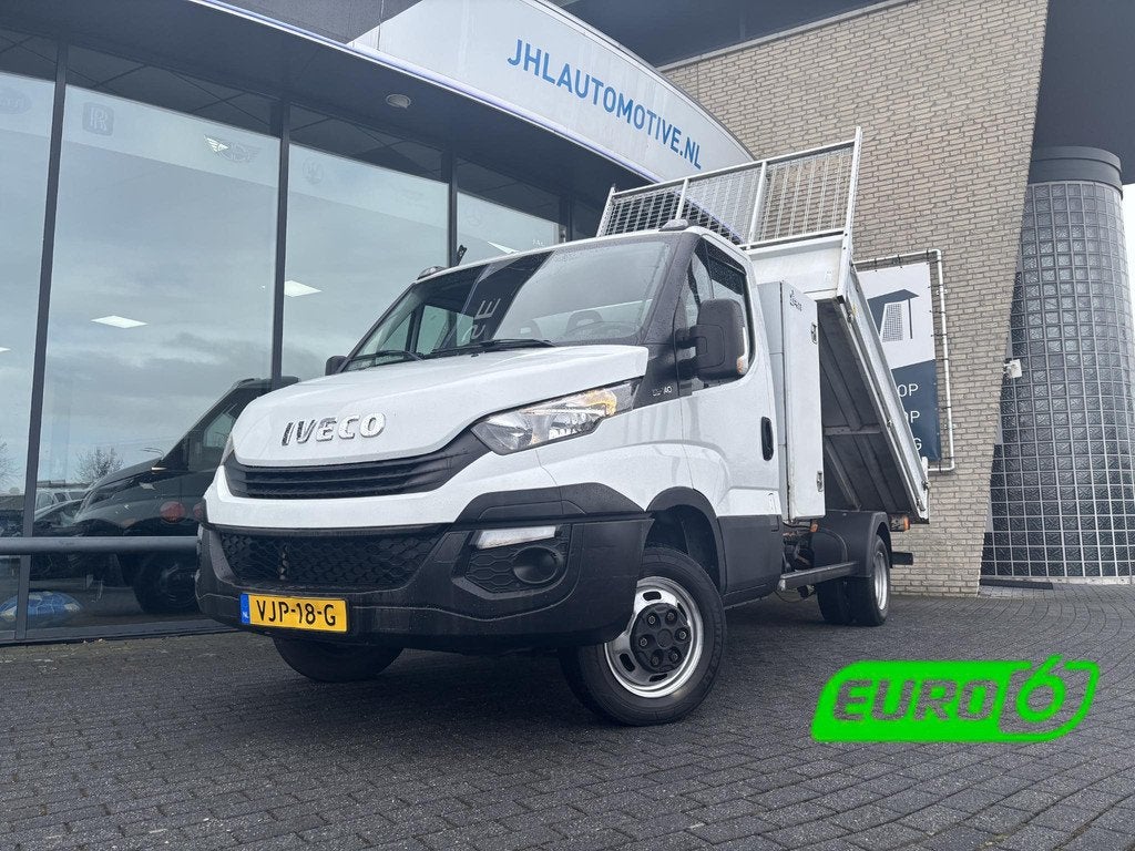 Iveco Daily 35C14 2.3*ECC*CRUISE*HAAK*KIPPER LIFT*3PERS*3500, 13 km/l, Gebruikt, Iveco, Wit
