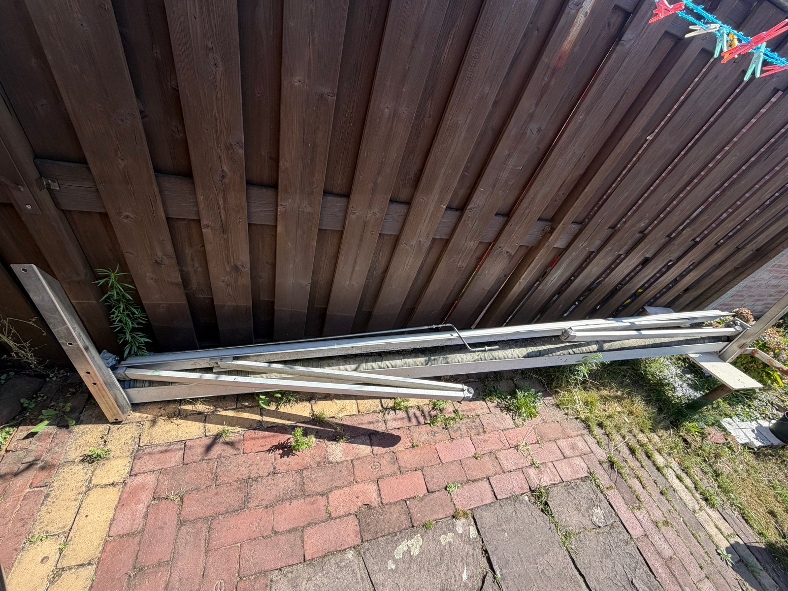 Zonnesecherm, Tuin en Terras, Ophalen, Gebruikt, 150 tot 300 cm, 250 cm tot 450 cm