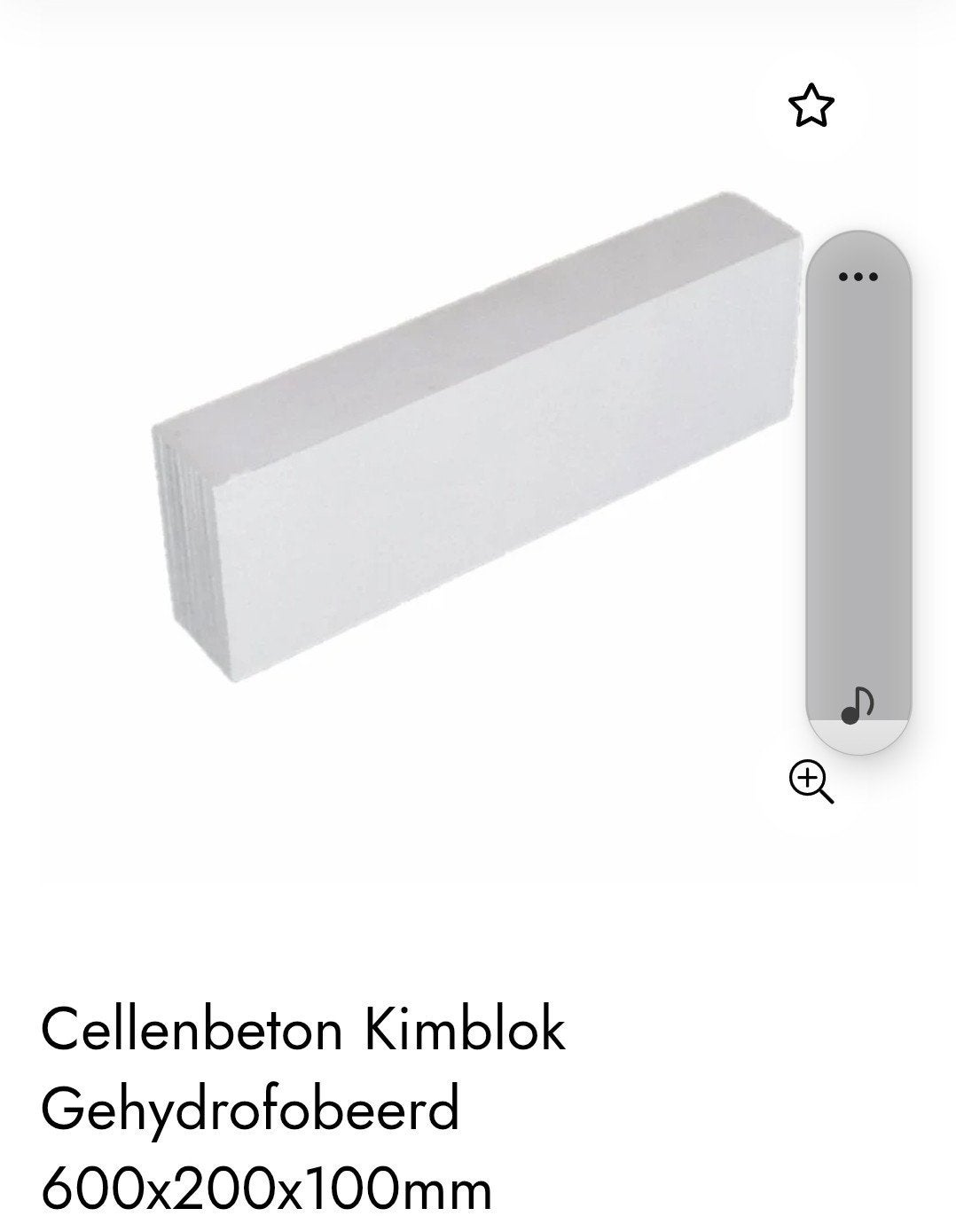 12x Cellenbeton Kimblok Gehydrofobeerd 600x200x100mm, Ophalen, Overige typen, Nieuw, 50 mm of meer