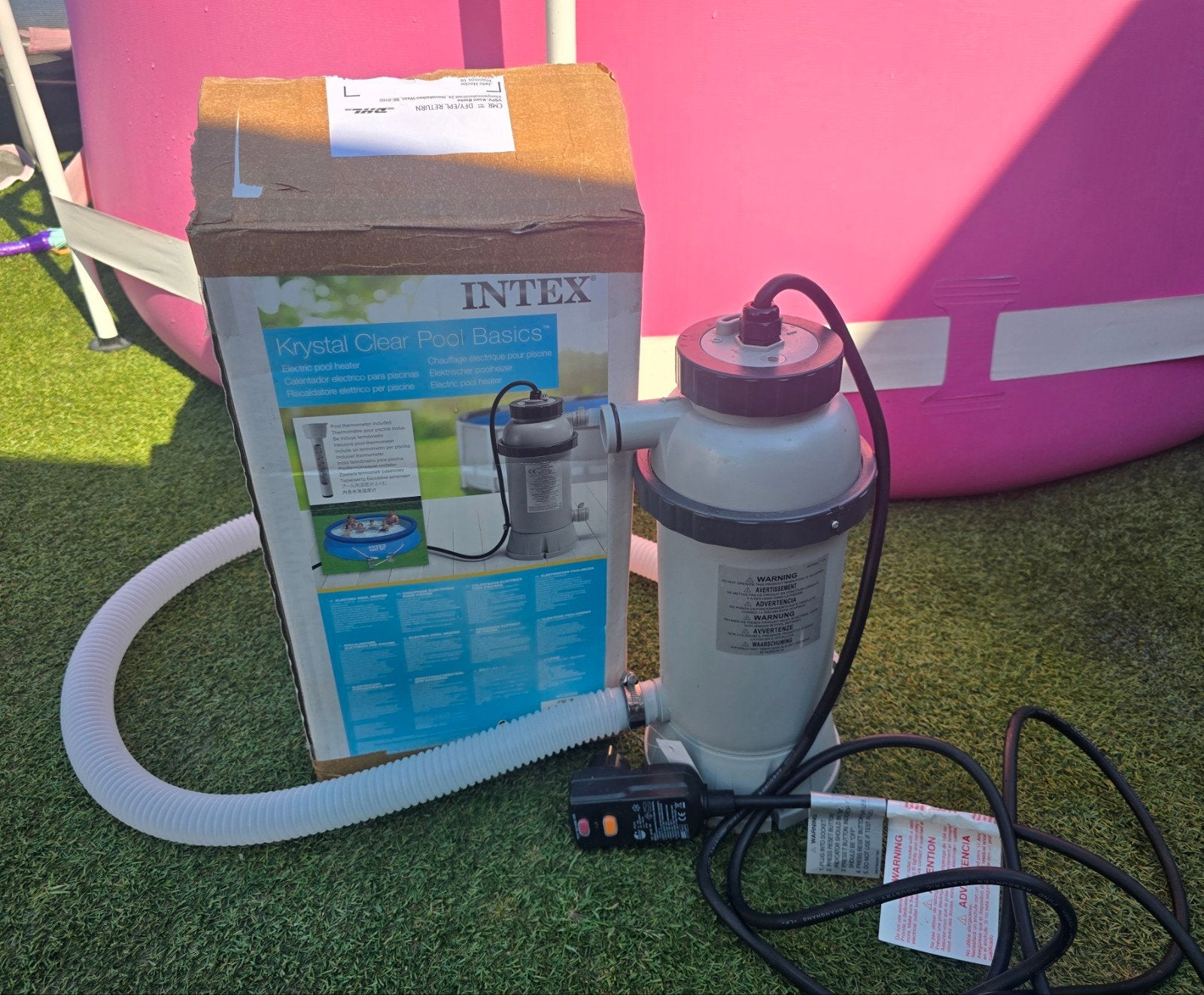 Intex elektrische zwembadverwarmer, Minder dan 80 cm, Rond, Ophalen of Verzenden, Minder dan 200 cm