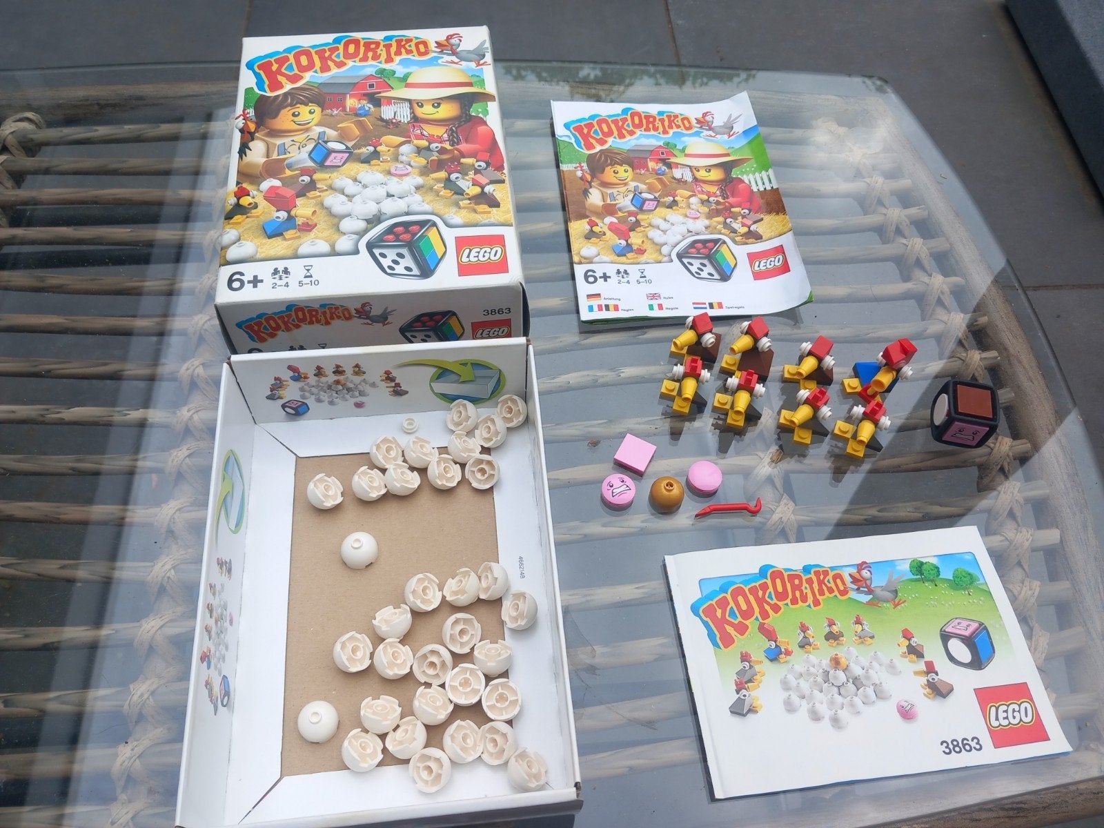 Lego Kokoriko Bordspel 3863 - Compleet met doos, Compleet, Ophalen of Verzenden, Zo goed als nieuw, Privacy.officer@lego.com
