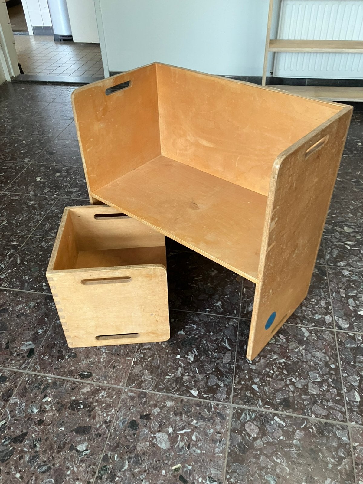 Kubus stoel en tafel., Ophalen of Verzenden, Zo goed als nieuw, Tafel(s) en Stoel(en)