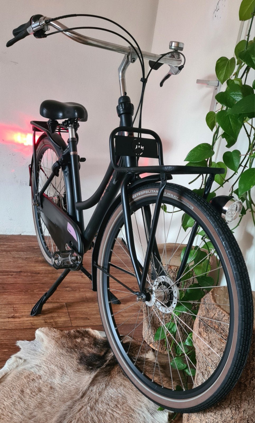 Matzwarte GAZELLE type Puur NL Damesfiets || Nexus 7-speed!, Ophalen, Versnellingen, Zo goed als nieuw, 50 tot 53 cm