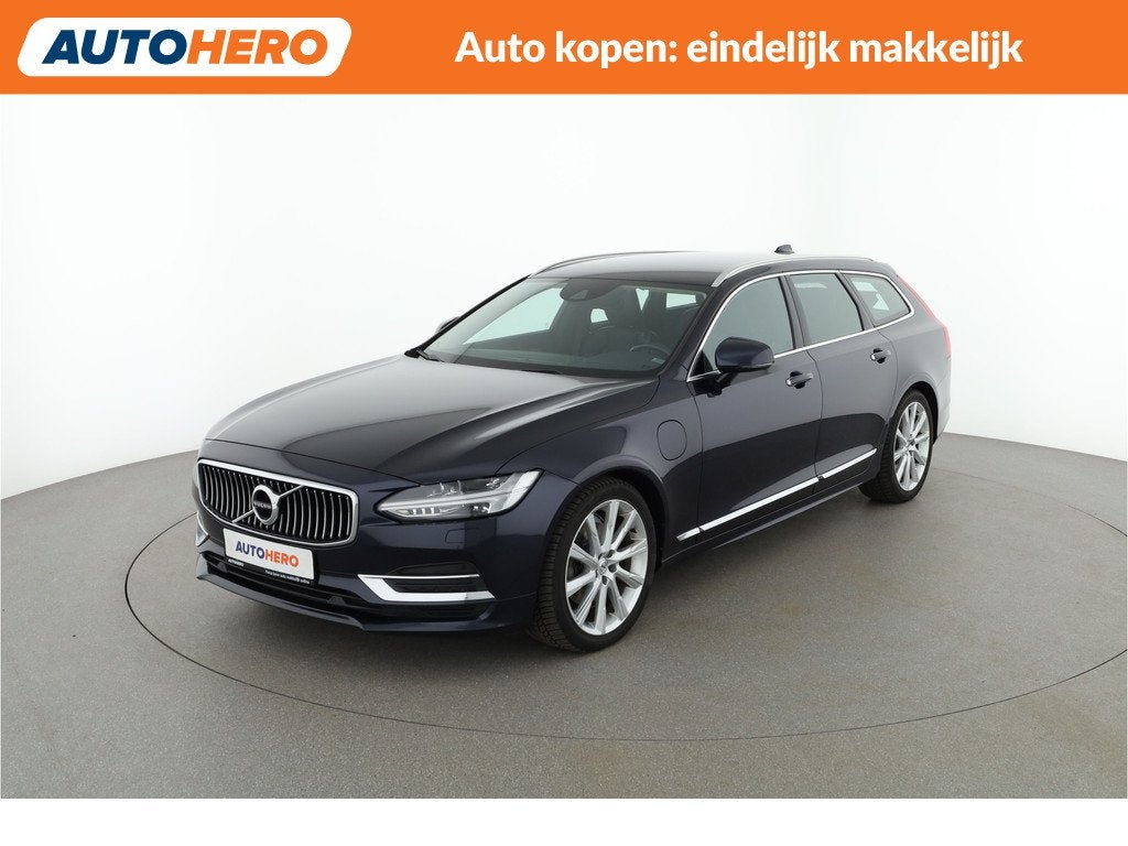 Volvo V90 2.0 T8 AWD Momentum ZL67909 (bj 2019, automaat), Auto's, Volvo, Automaat, 4 cilinders, Blauw, Vierwielaandrijving