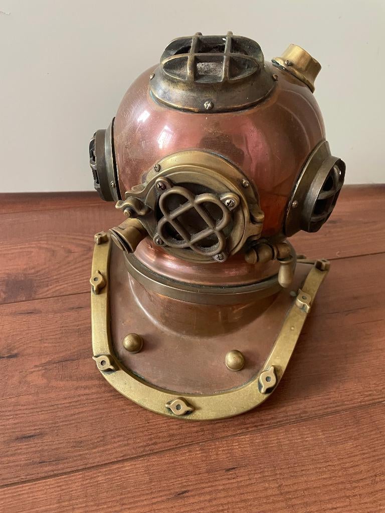 Duikhelm Vintage koperen – groot, Ophalen
