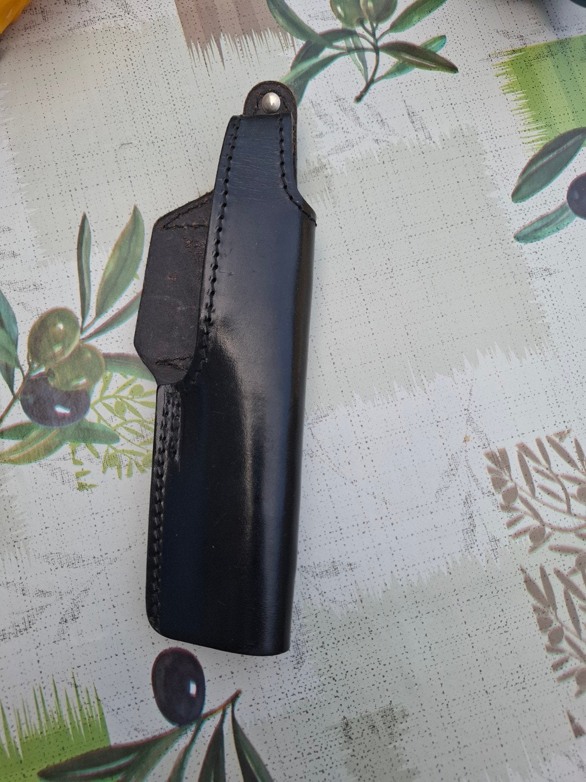 Zwarte Leren Holster - Militaire Accessoire, Ophalen of Verzenden, Landmacht, Amerika