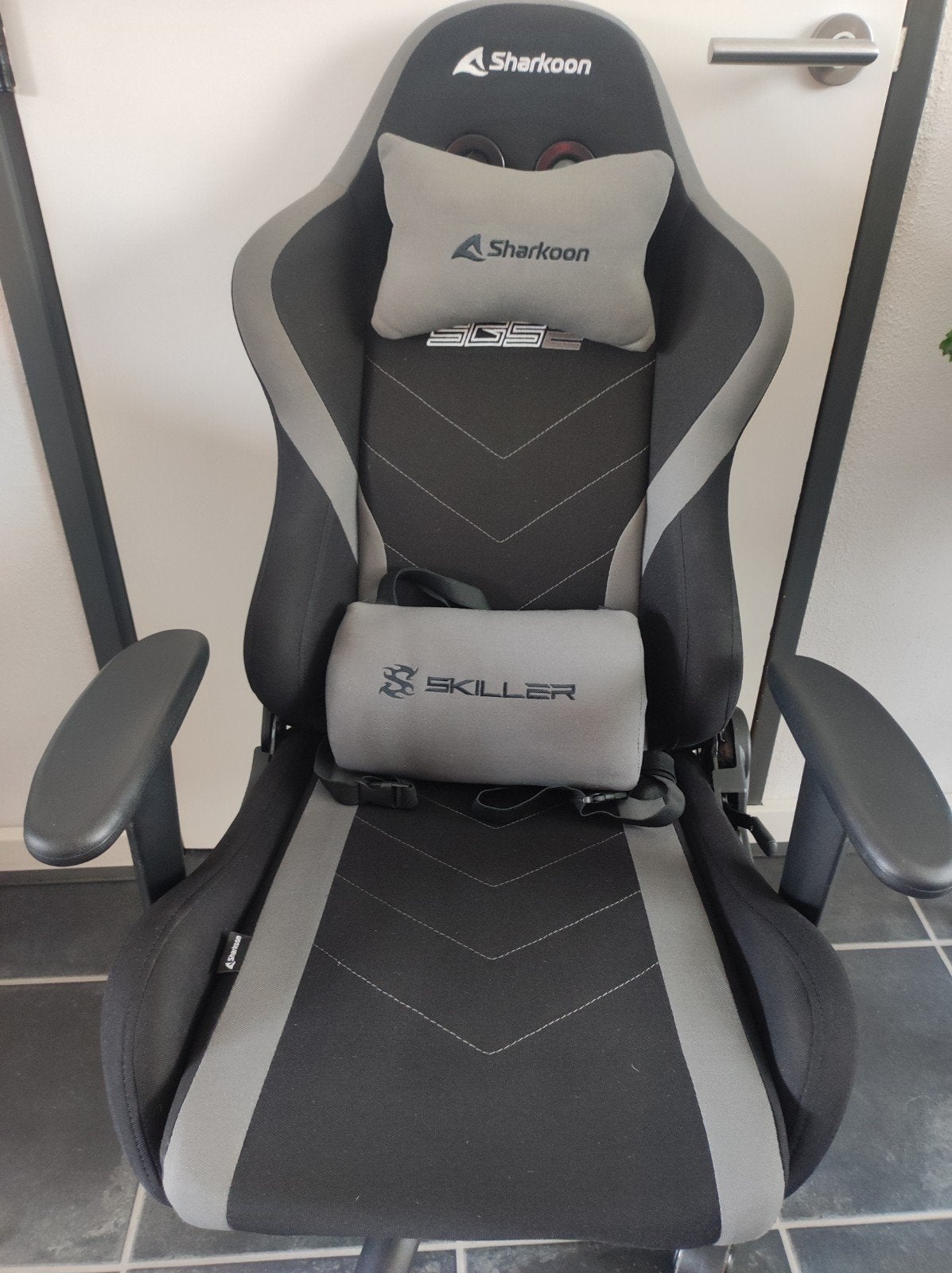 Sharkoon SGS2 junior, Huis en Inrichting, Bureaustoelen, Ophalen, Zwart, Zo goed als nieuw, Gaming bureaustoel