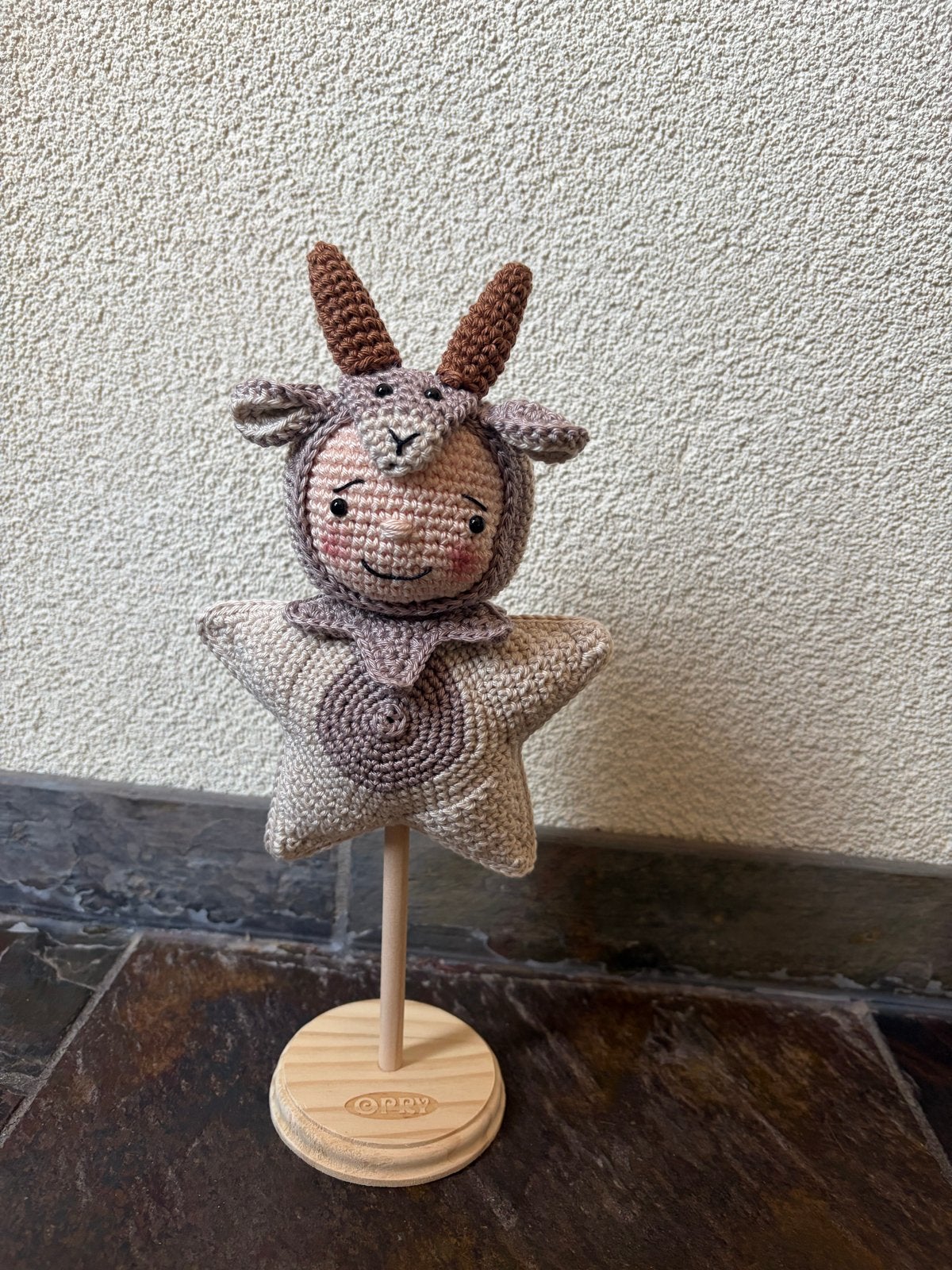 Sterrenbeeld Steenbok Poppetje - Gehaakt Decoratie, Ophalen of Verzenden, Nieuw