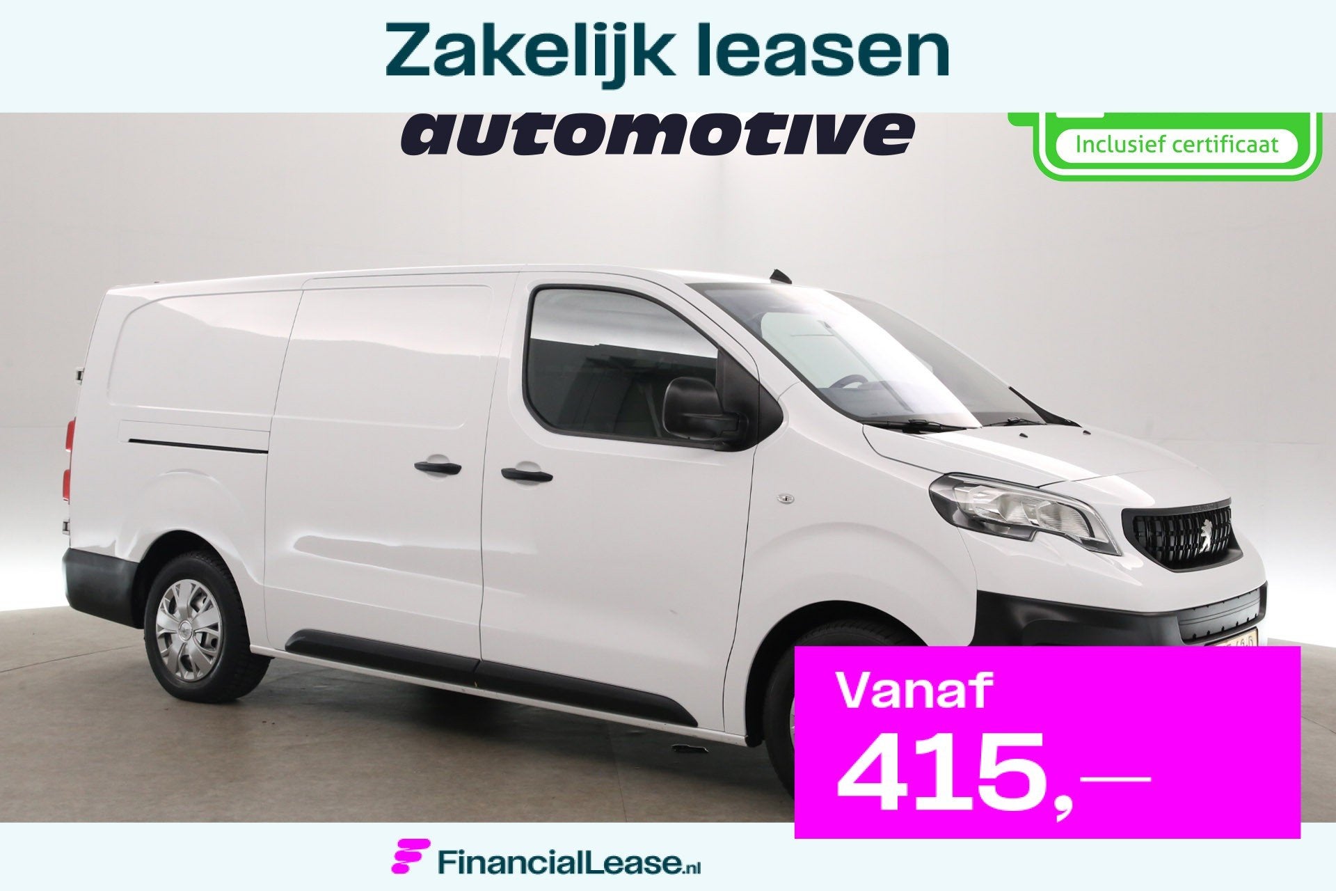Opel Vivaro-e Peugeot e-Expert 75 kWh L3H1 | Snelladen | SOH, Gebruikt, Wit, Origineel Nederlands, Opel