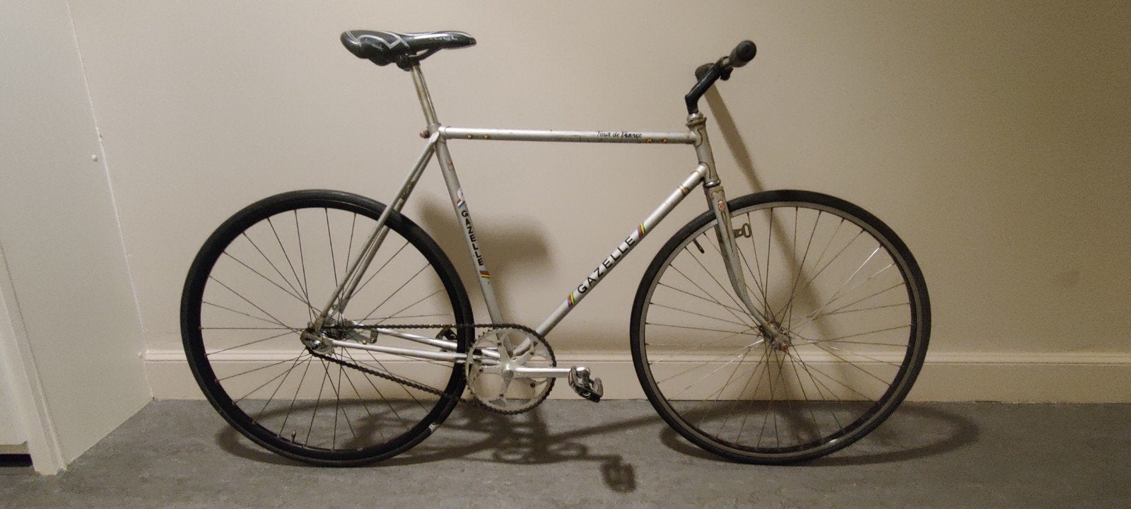singlespeed conversie van gazelle frame terugtraprem 56cm, 55 tot 59 cm, Ophalen