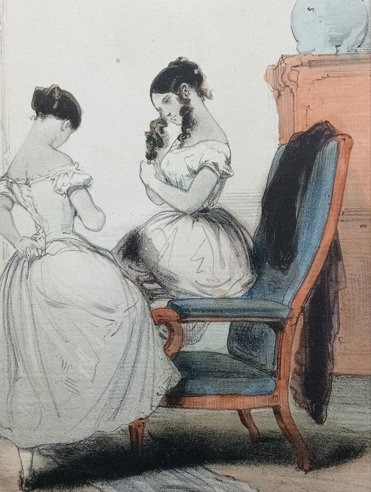 Les Jolies Femmes de Paris litho., Antiek en Kunst, Ophalen of Verzenden