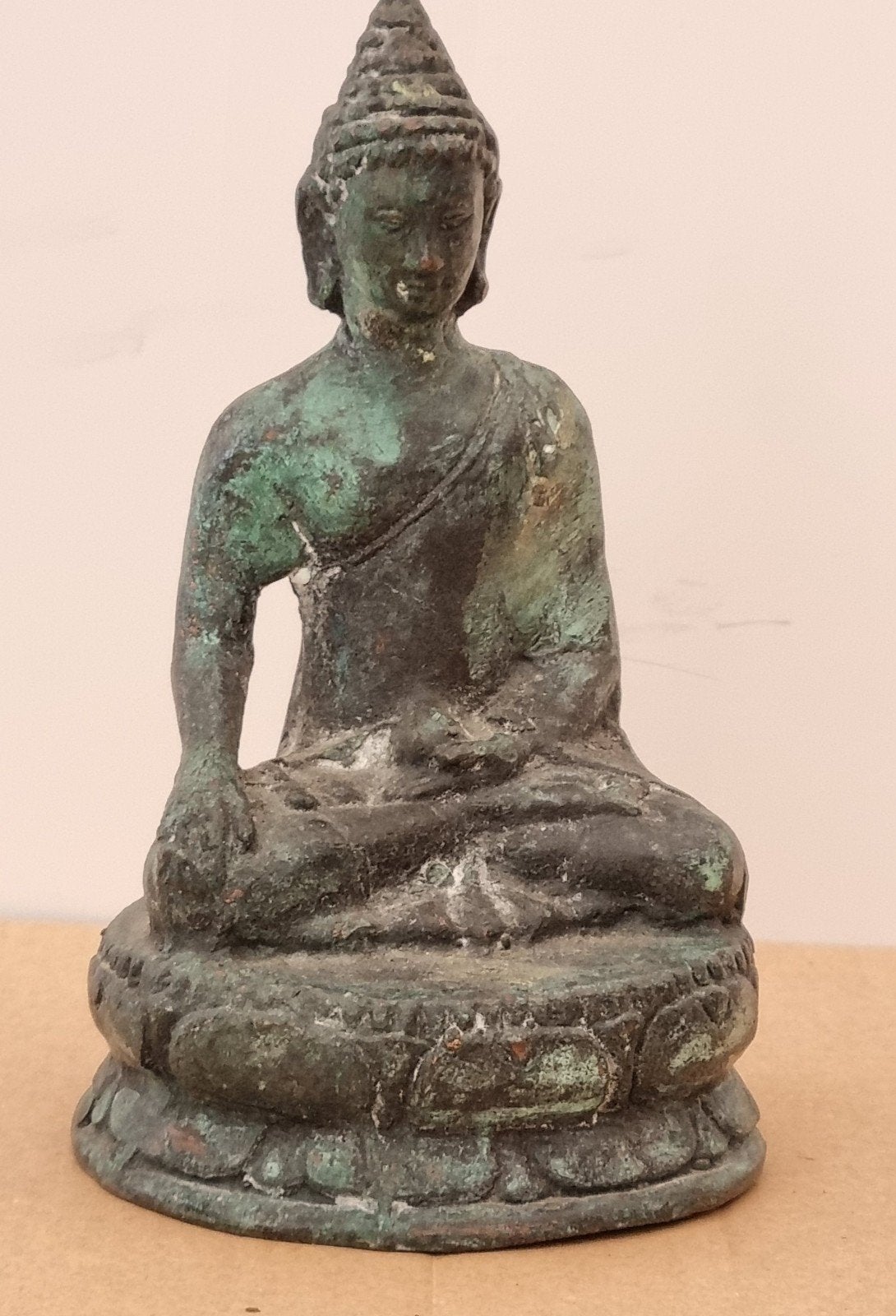 Antiek bronzen Boeddhabeeld   laat 19e begin 20e eeuw, Antiek en Kunst, Ophalen of Verzenden