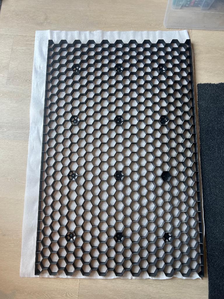 Grindrooster zwart kunststof met worteldoek 120x79x3cm, Tuin en Terras, Grind, Keien en Split, Ophalen, Overige materialen, Zwart