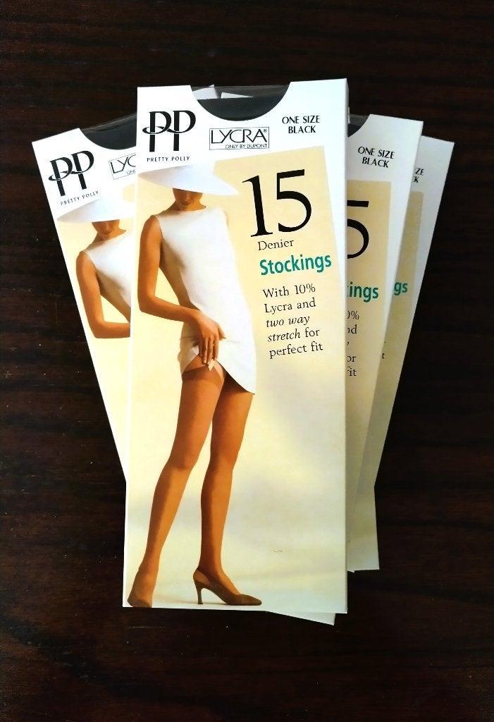 Nylon Kousen - Pretty Polly - 15 Den - Zwart - One size, Overige typen, Zwart, Nieuw, Ophalen of Verzenden