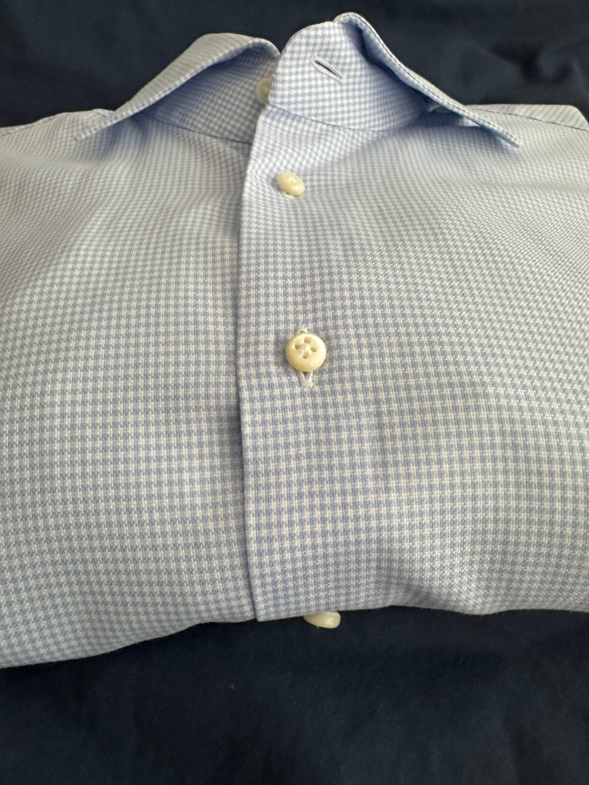 Emanuele Maffeis shirt, Verzenden, Zo goed als nieuw, Blauw, Halswijdte 38 (S) of kleiner