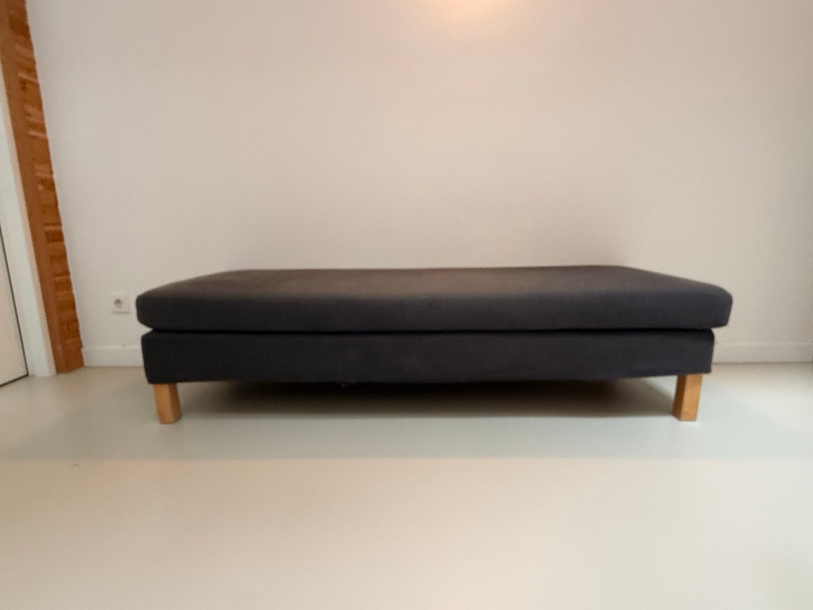 Ikea Poef - Donkergrijs, 180cm, Gratis afhalen, Gebruikt, Ophalen of Verzenden, Gebruikt, Stof, 125 cm of meer