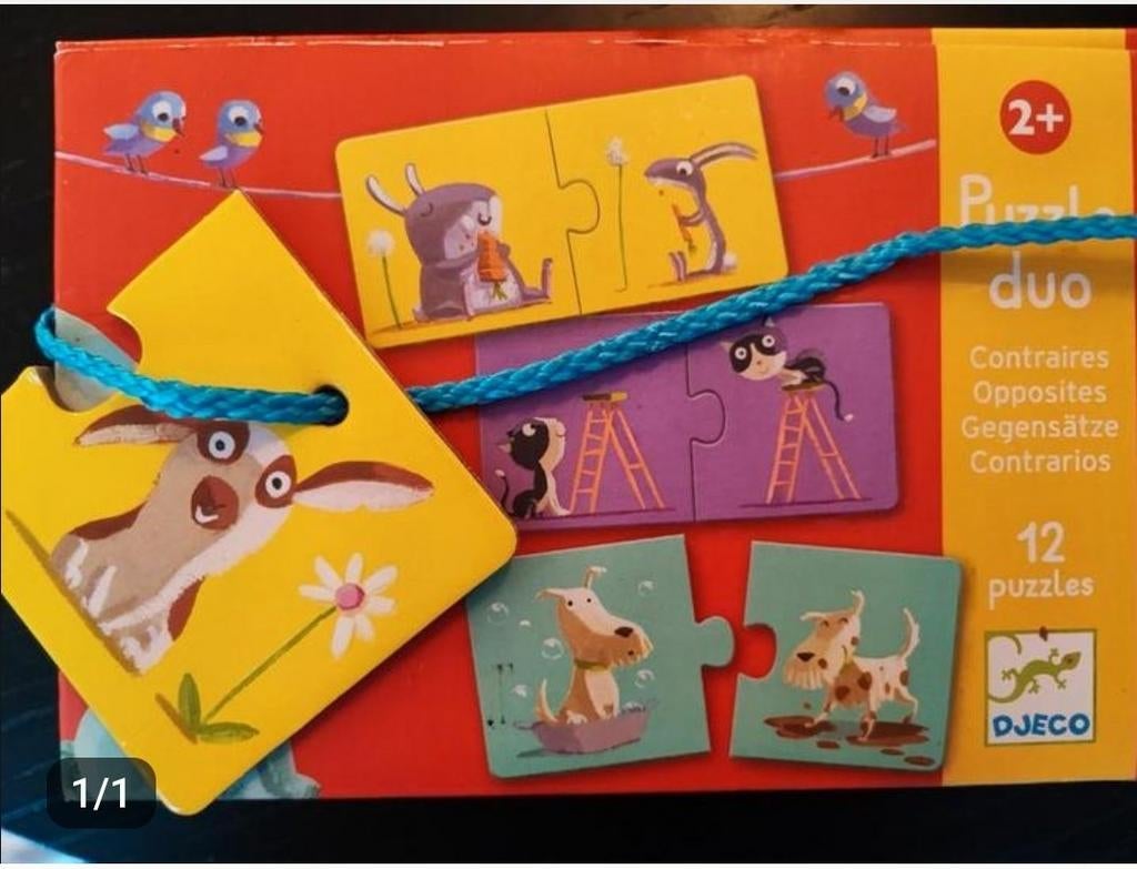 Djeco puzzel tegenstellingen, Ophalen of Verzenden