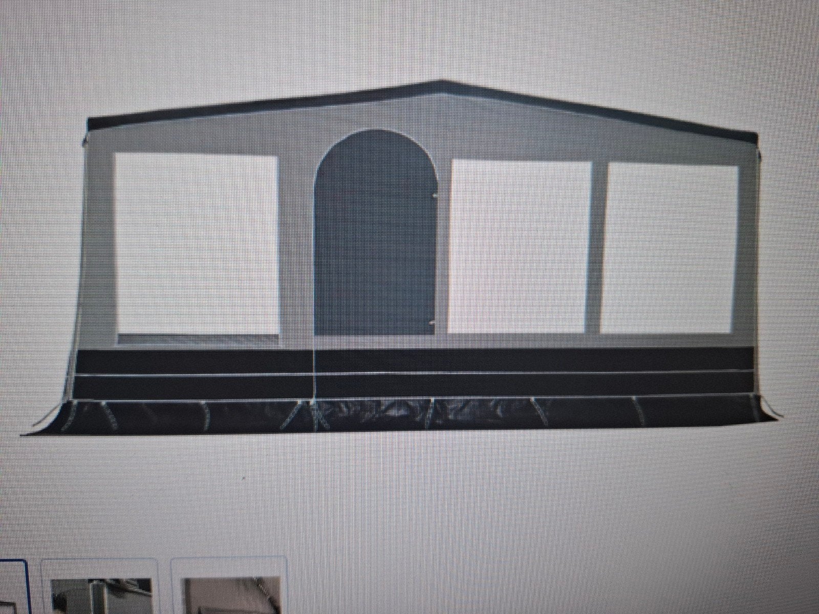 Obelink Panorama Grey Voorwand MT8 - Zo goed als nieuw, Ophalen of Verzenden, Zo goed als nieuw