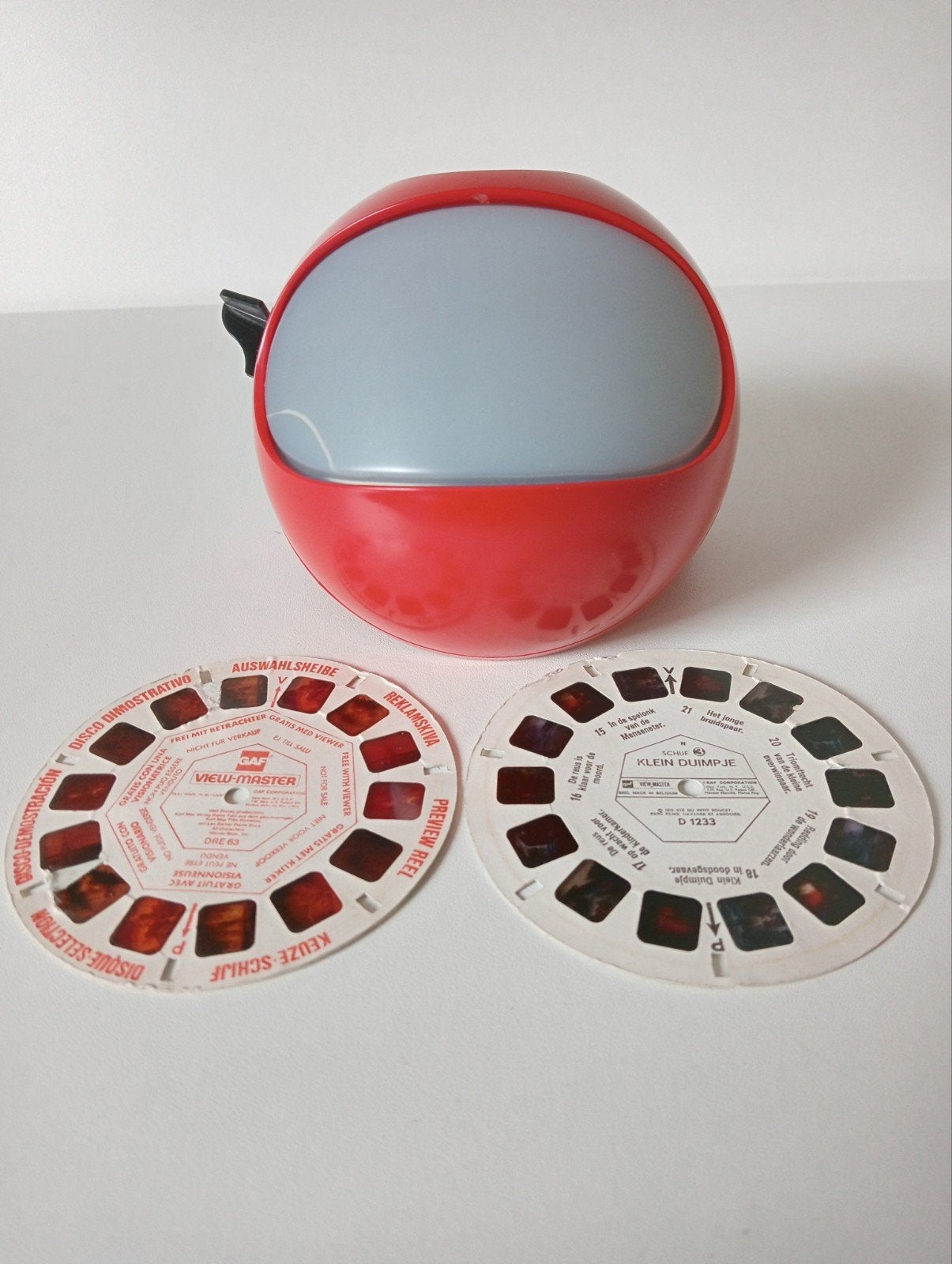 Vintage GAF View-Master met 2 schijven - Klein Duimpje, Ophalen of Verzenden, Gebruikt, Jongen of Meisje