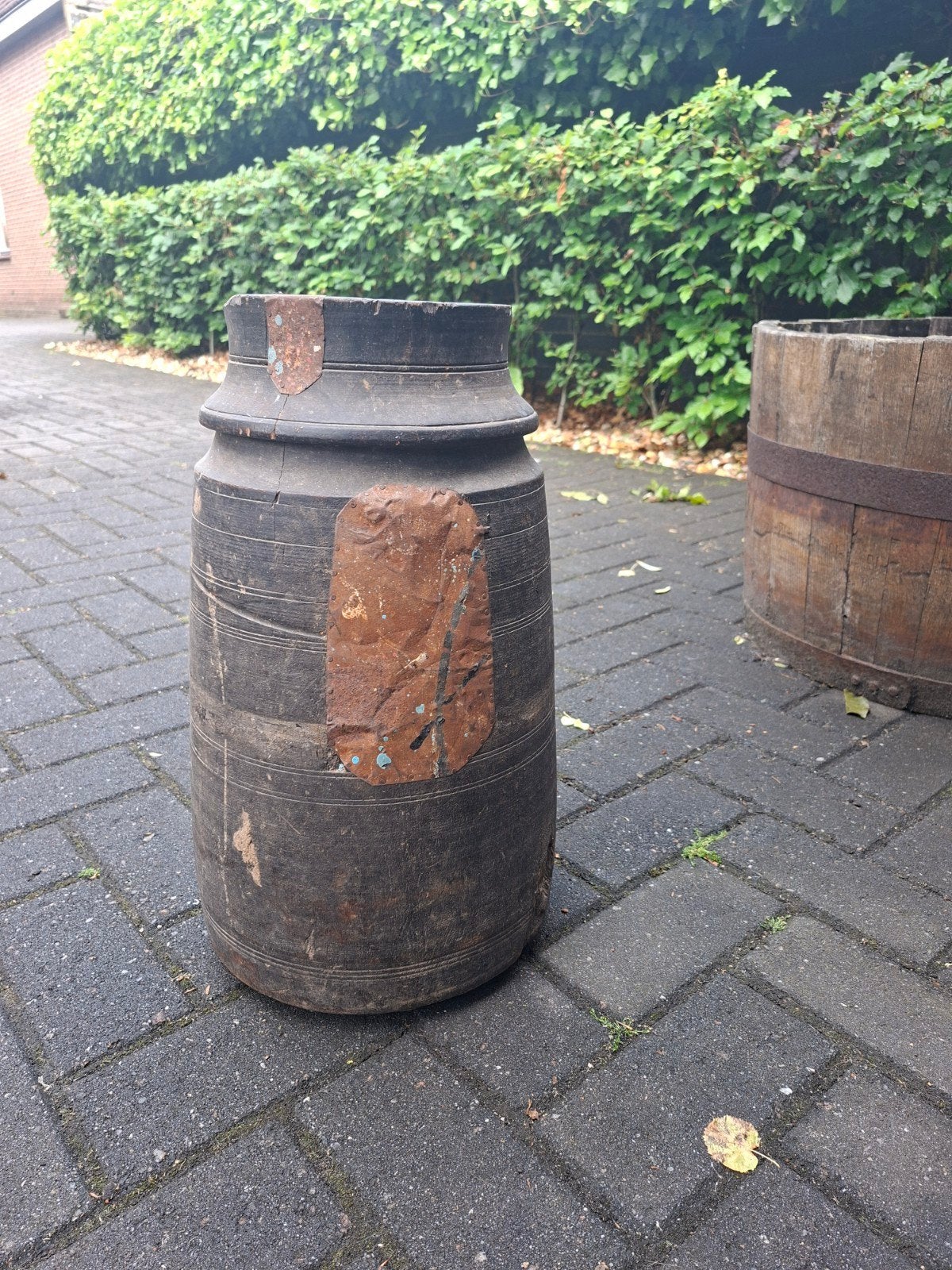 Antieke Nepalese pot - Uniek decoratiestuk, Ophalen of Verzenden