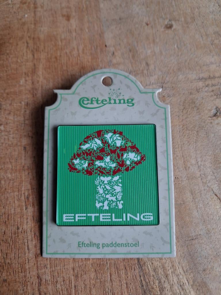 Efteling paddenstoel pin, Ophalen, Button of Speldje
