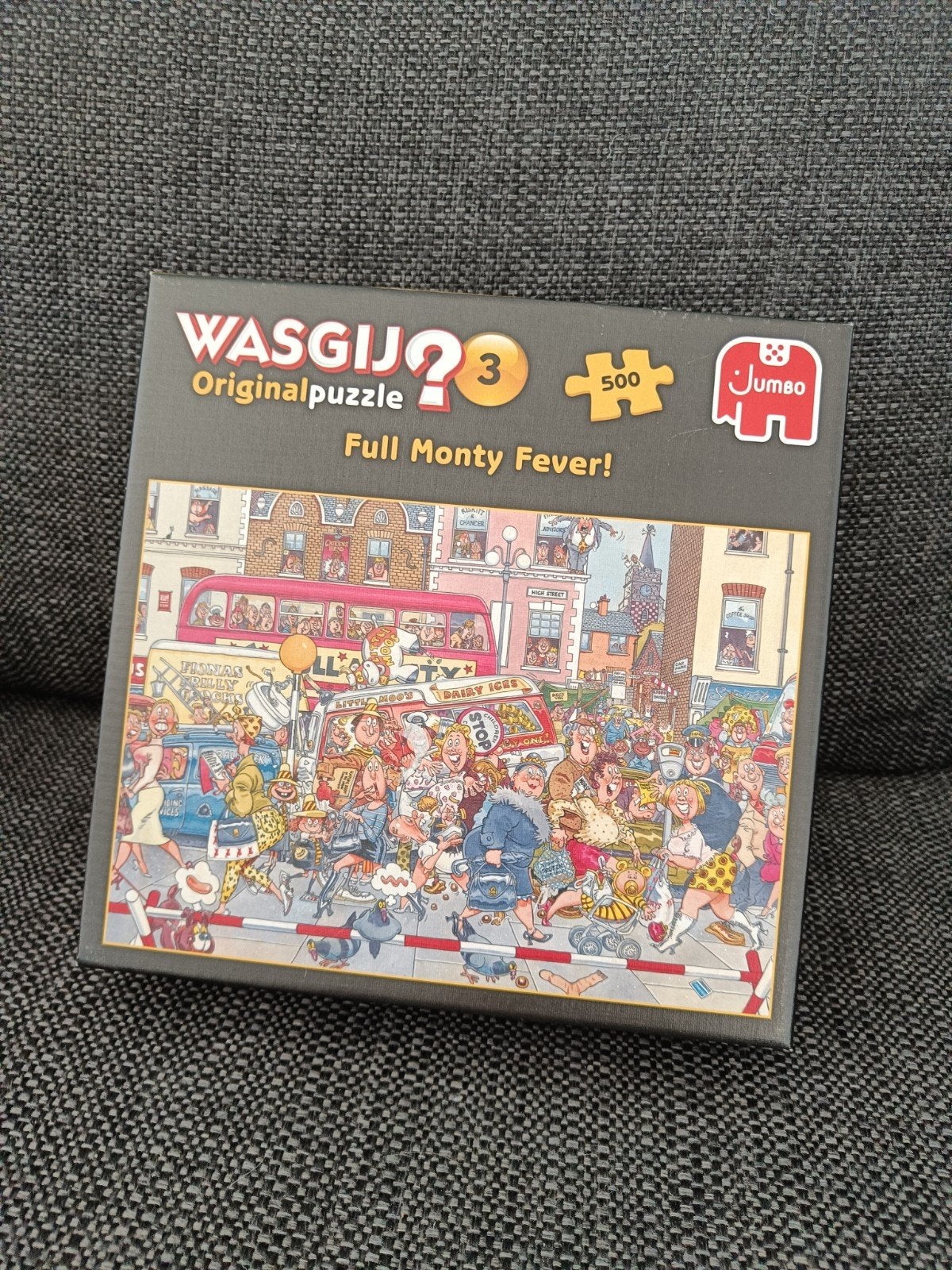 Wasgij Original 3: Full Monty Fever! 500 stukjes, Ophalen of Verzenden, Minder dan 500 stukjes, Zo goed als nieuw, Legpuzzel
