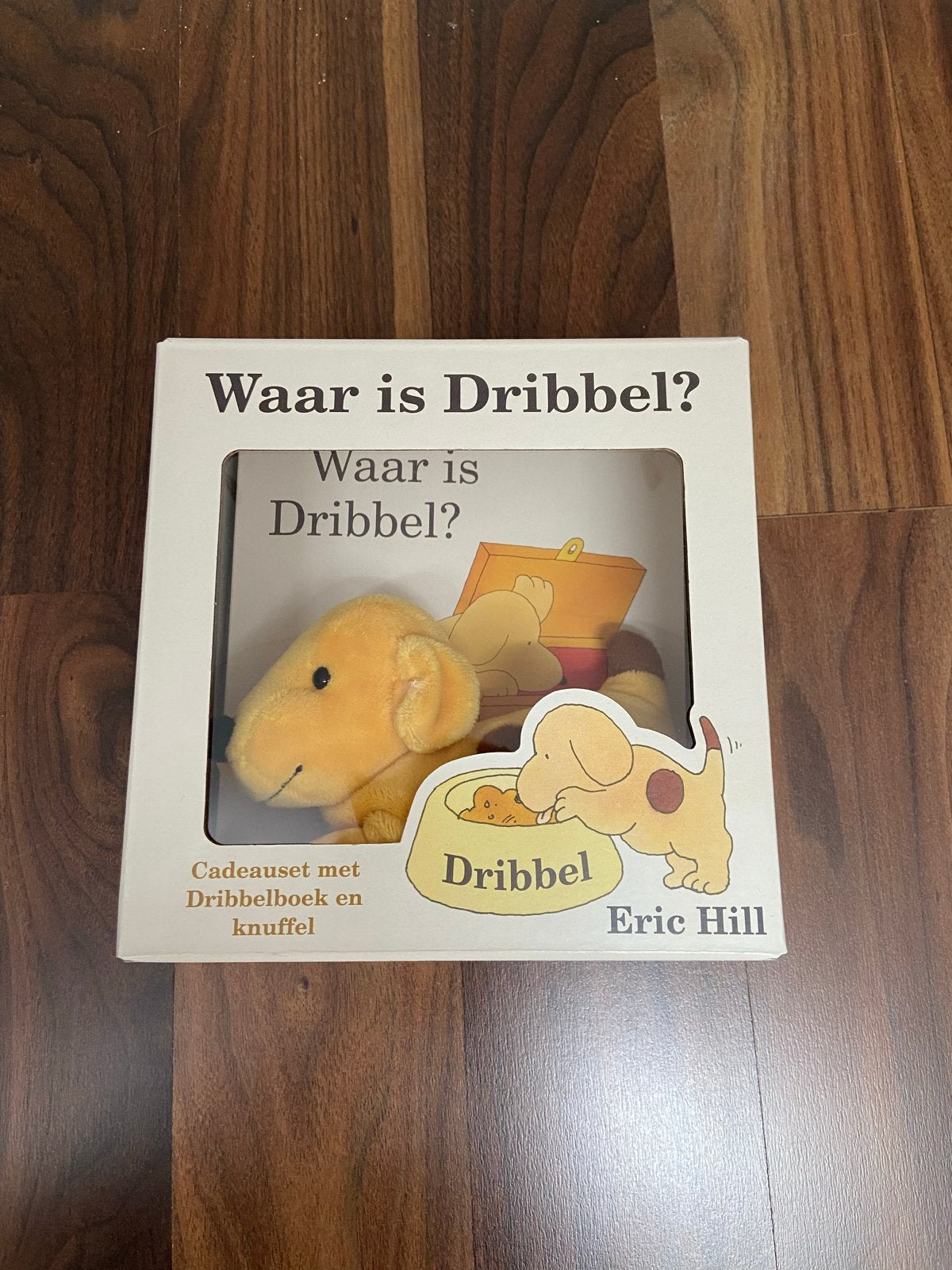 Waar is Dribbel? Cadeauset met boek en knuffel - Nieuw!, Boeken, Fictie algemeen, Jongen of Meisje, Nieuw, Ophalen of Verzenden