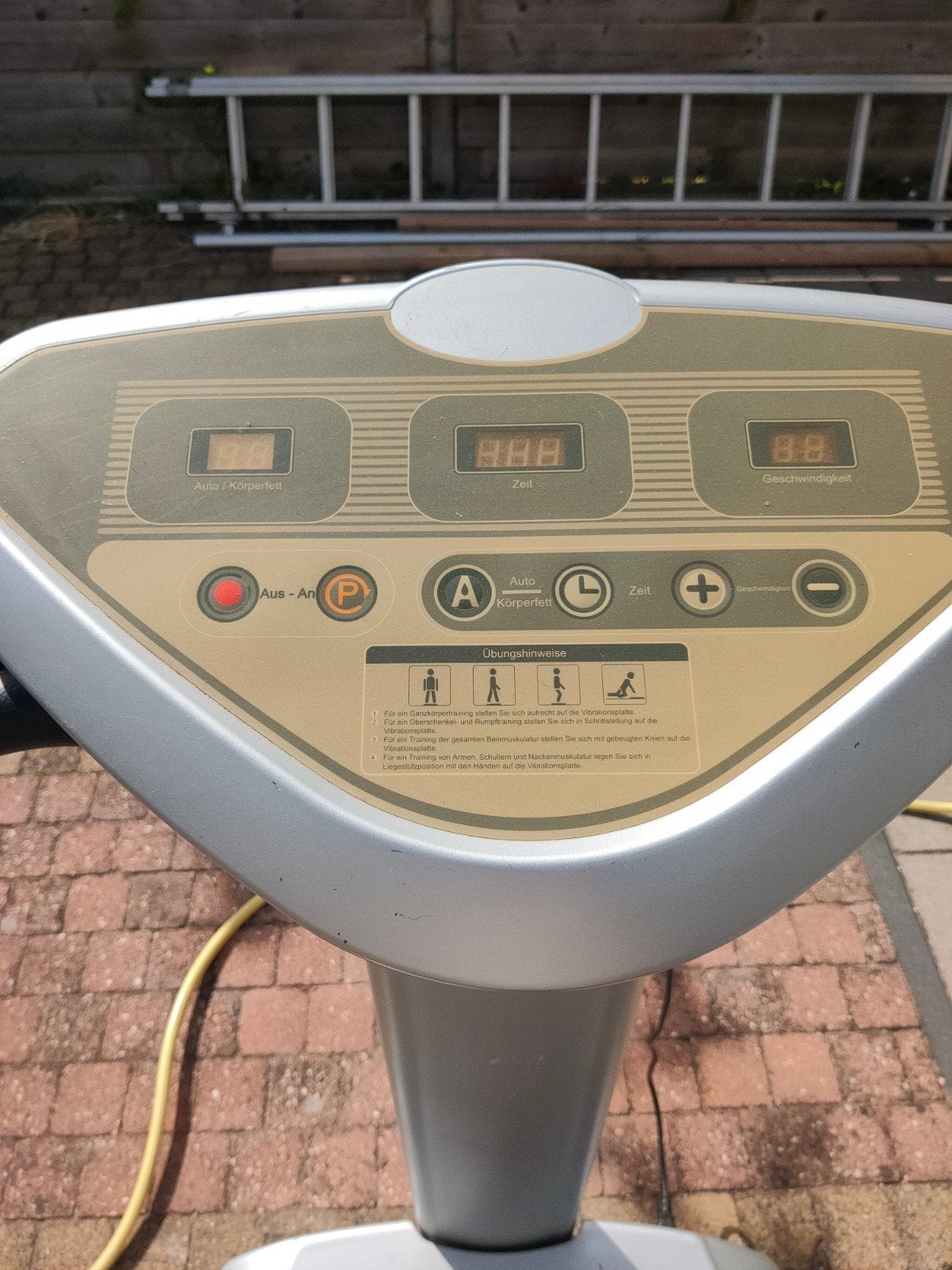Trilplaat voor fitness en spieropbouw, Ophalen, Trilplaat, Metaal, Buik