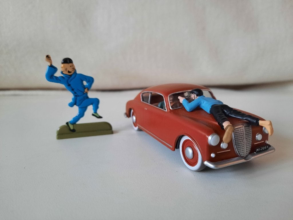 Atlas Kuifje Auto Lancia Aurelia – Schaal 1:43, Ophalen of Verzenden, Zo goed als nieuw, Auto, Overige merken